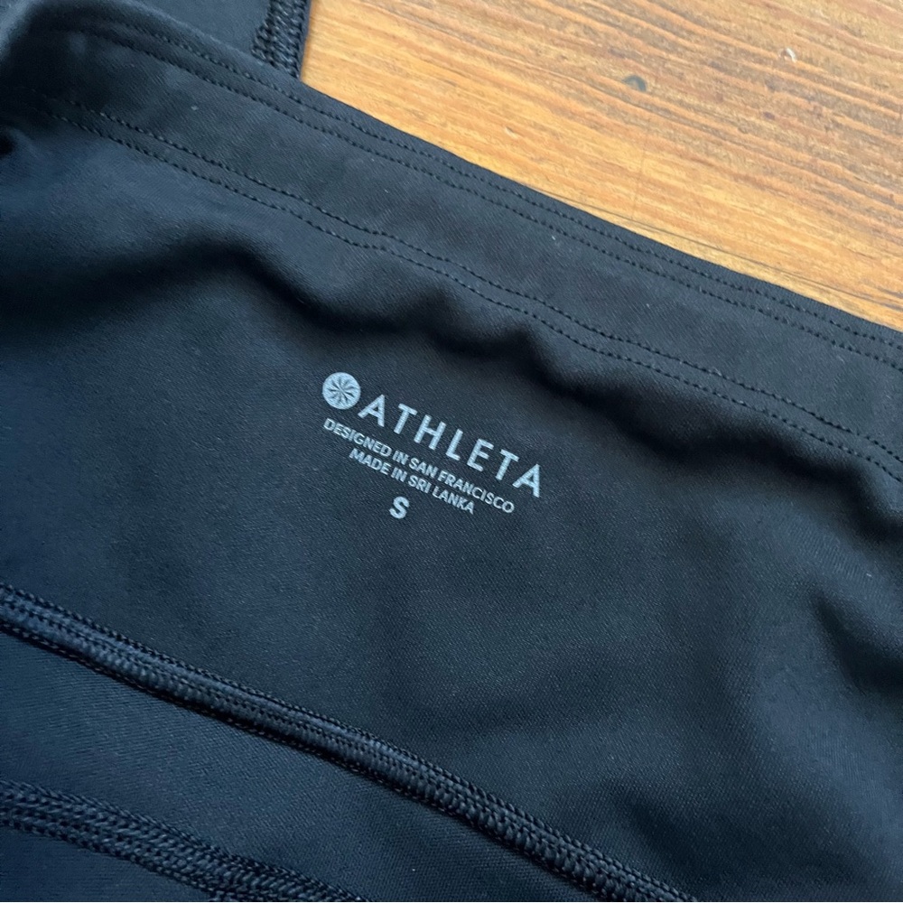 Athleta All In Capri Up Anything Tight Black Leggings Running Athletic size S - Picture 4 of 12